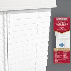 Cordless 2 inch faux blinds, Cordless faux wood blinds white