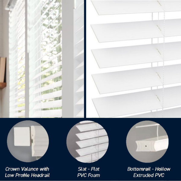 2 inch faux Wood Window Blinds - Plantation Blinds - Discount faux Wood Blinds
